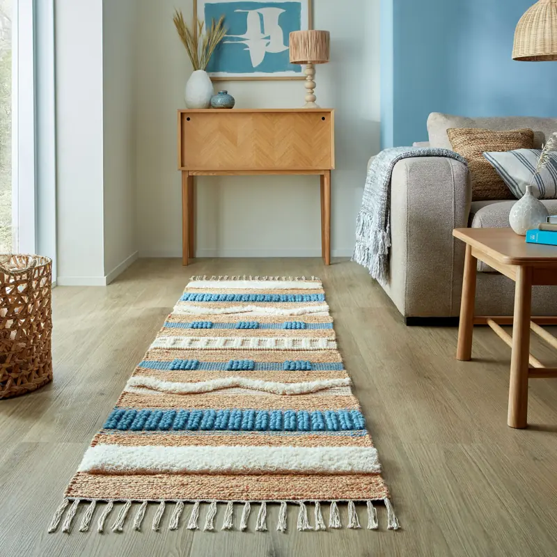 jute Stripe Patterned Runner Rug -you Need Rugs Direct