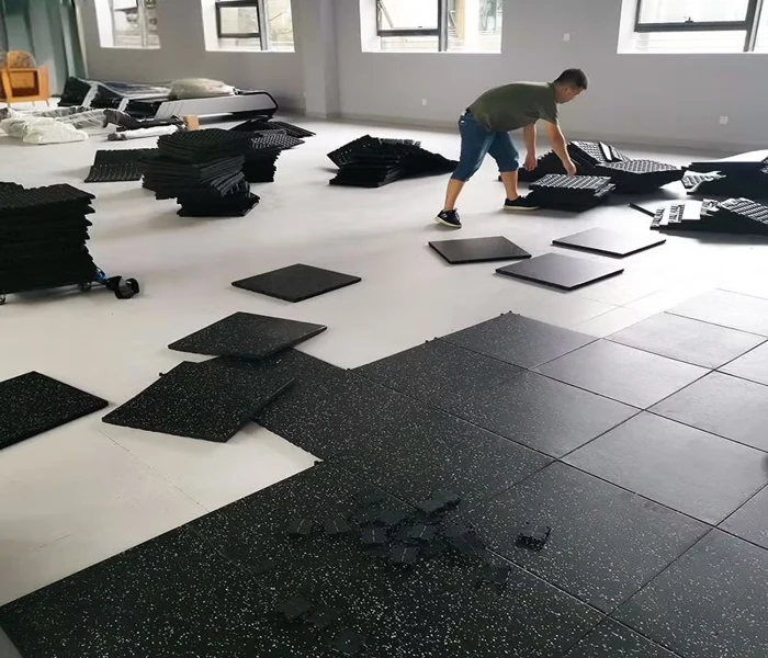 Rubber Tiles Flooring Installation in Dubai