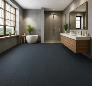 Dark square modern rubber flooring in Dubai