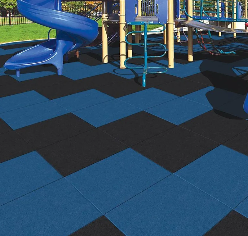 Outdoor rubber flooring for garden patios