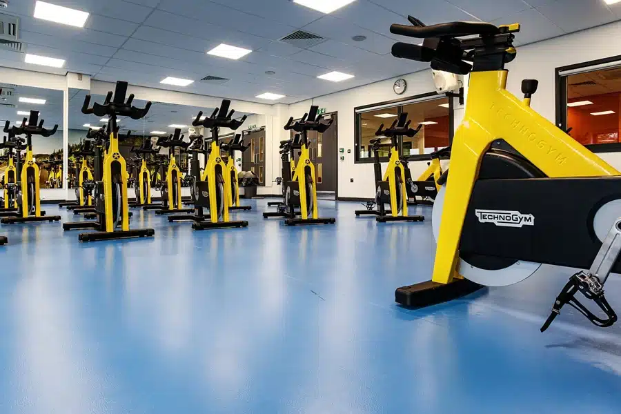 Durable gym flooring for fitness centers